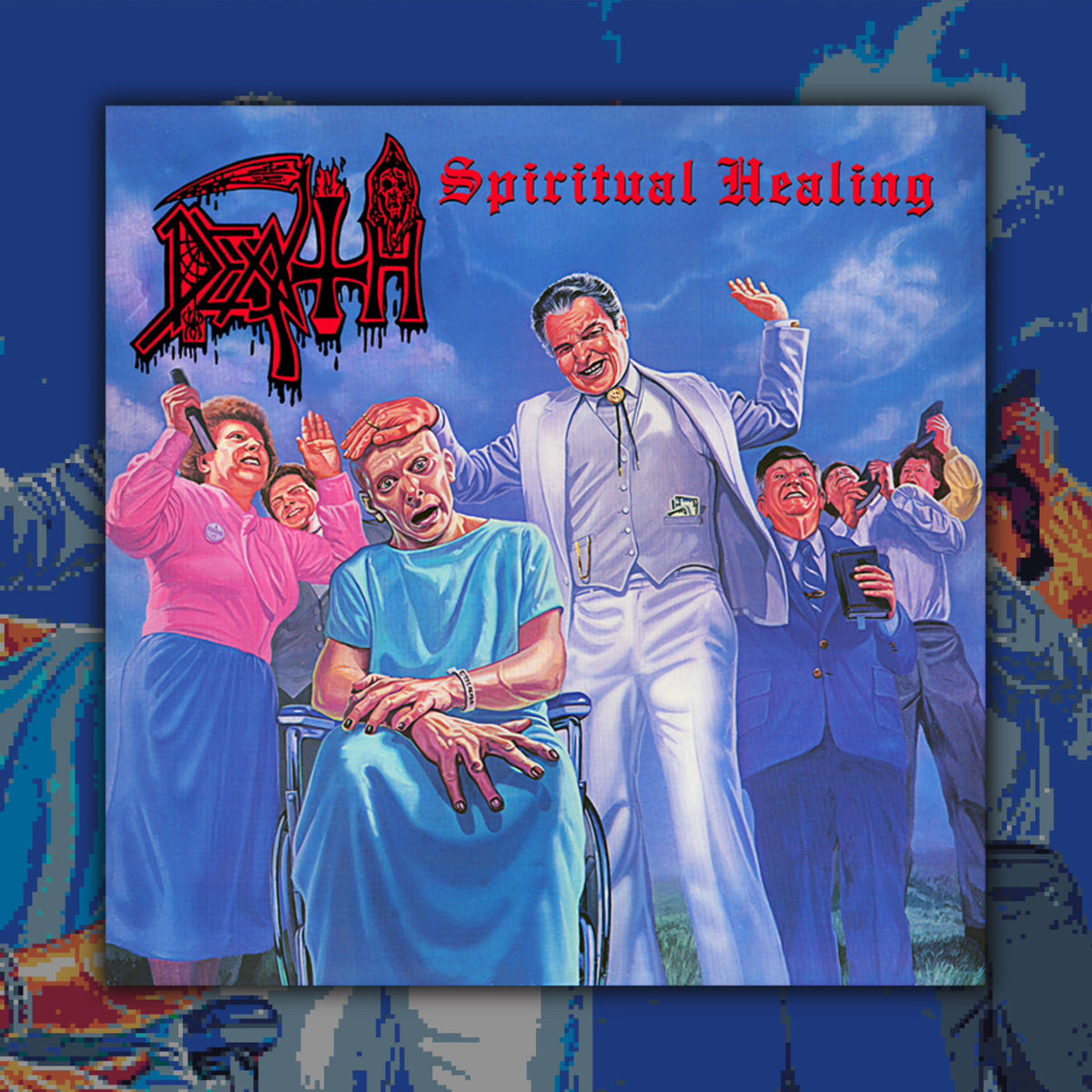 ‘Death’ - Spiritual Healing LP (Red, Cyan & Black Merge With Splatter Vinyl)