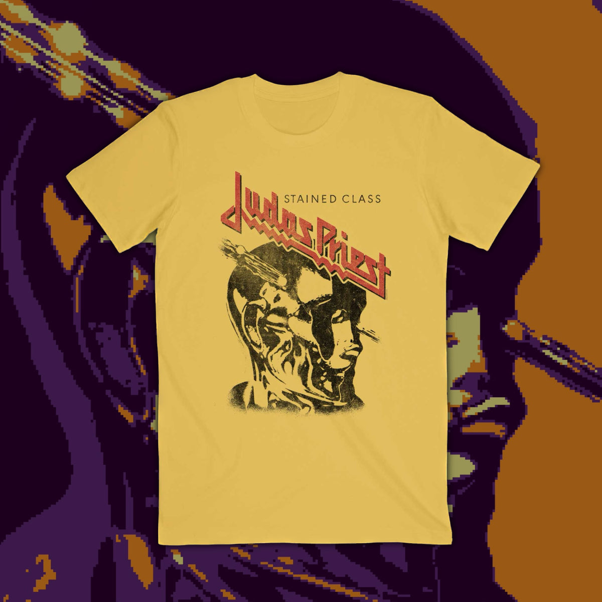 ‘Judas Priest’ - Stained Class T-Shirt (Yellow)