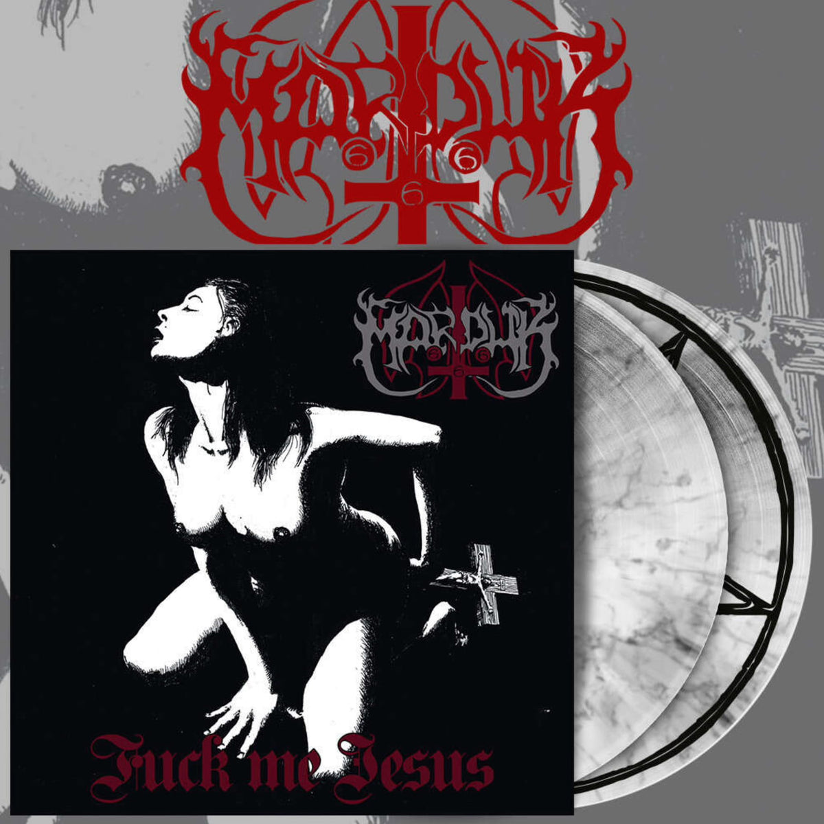 ‘Marduk’ - Fuck Me Jesus LP (Marble White/Black Vinyl)