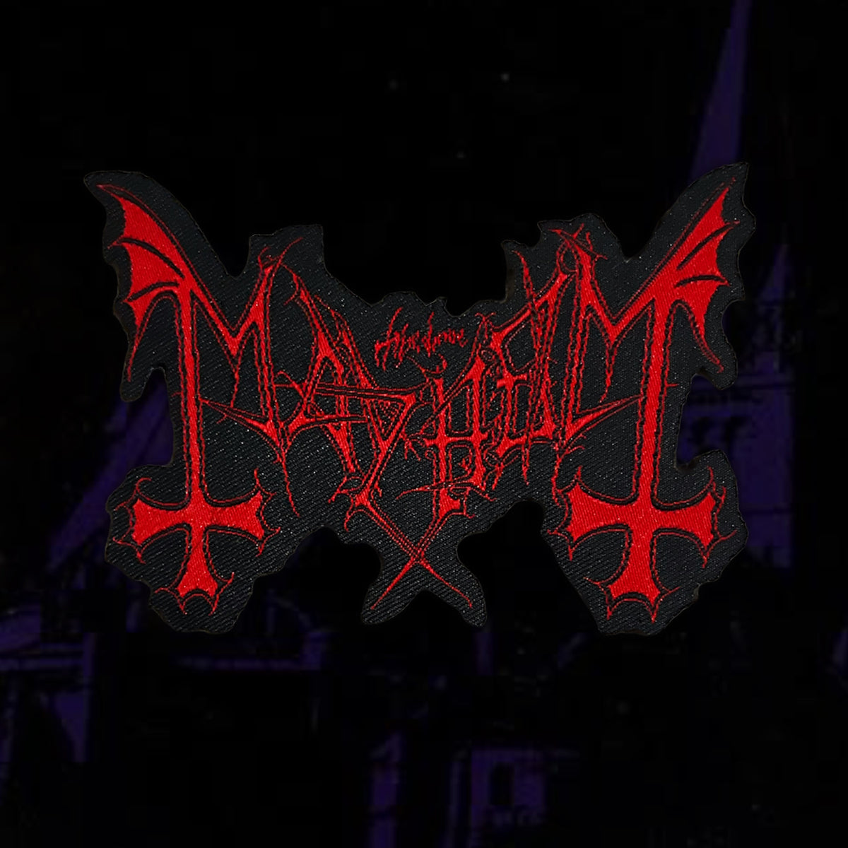 ‘Mayhem’ - Cut Out Logo Patch